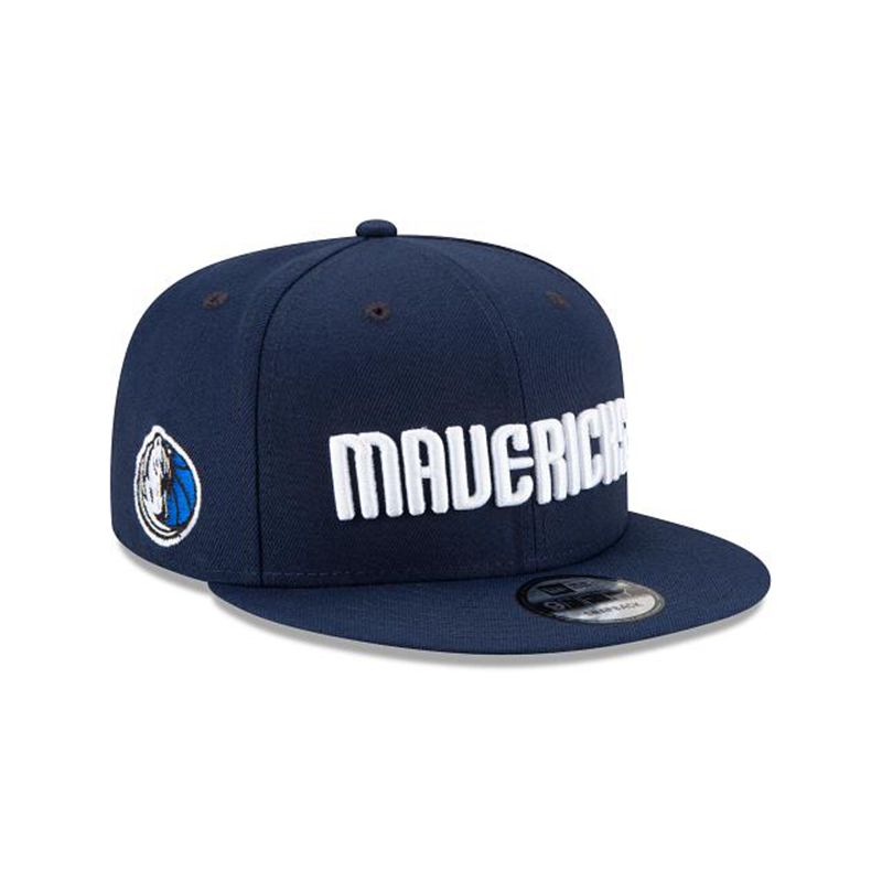 NBA Dallas Mavericks Statement Edition 9Fifty Snapback (WPH5315) - Blue New Era Caps